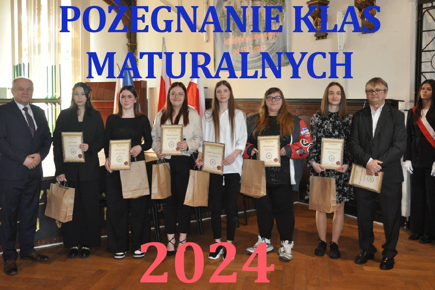 Pożegnanie "maturzystów" 2024