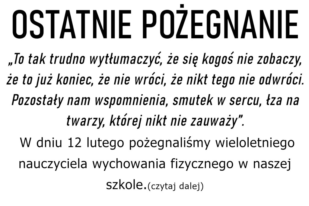 Ostatnie pożegnanie